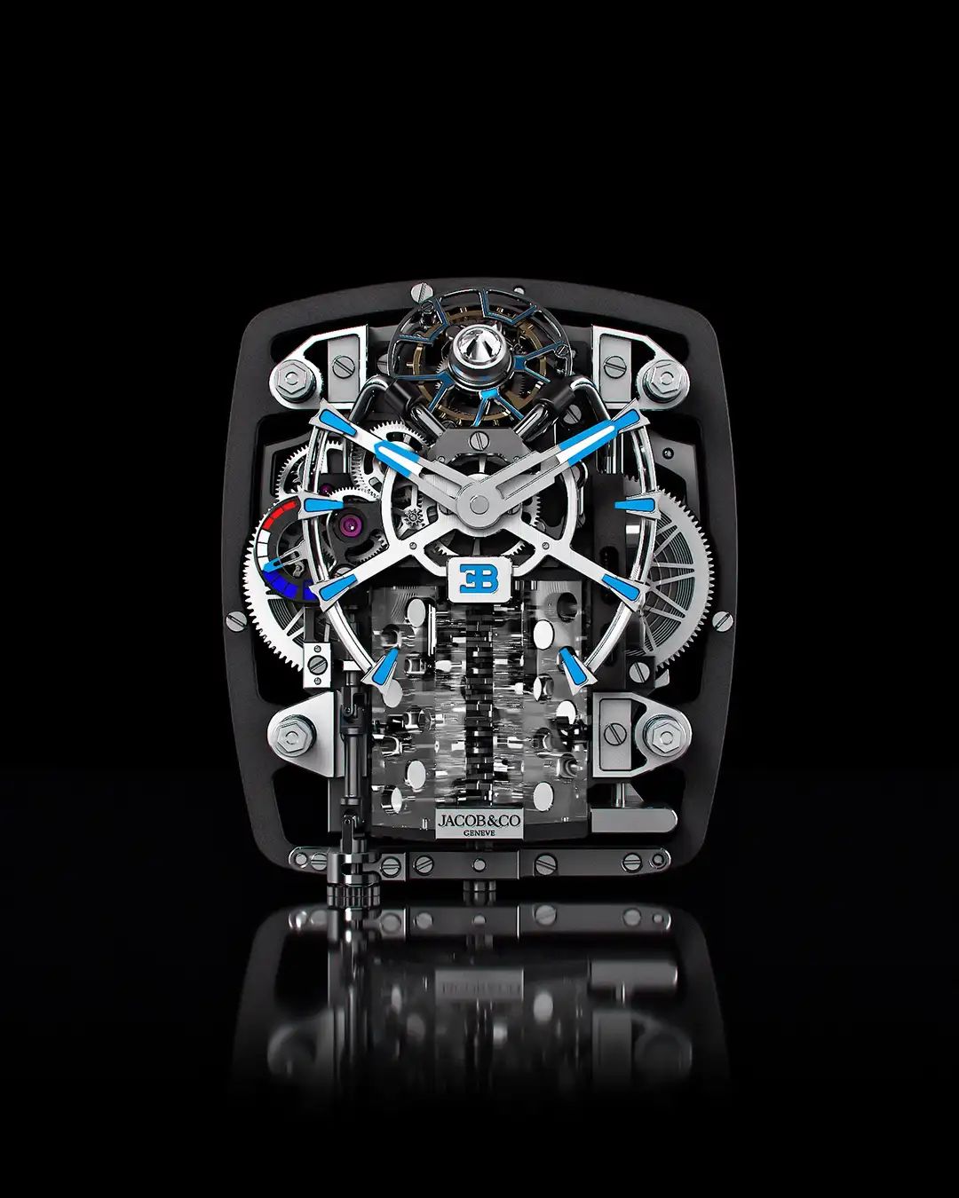 ブガッティ シロン トゥールビヨン サファイアクリスタル | Jacob & Co