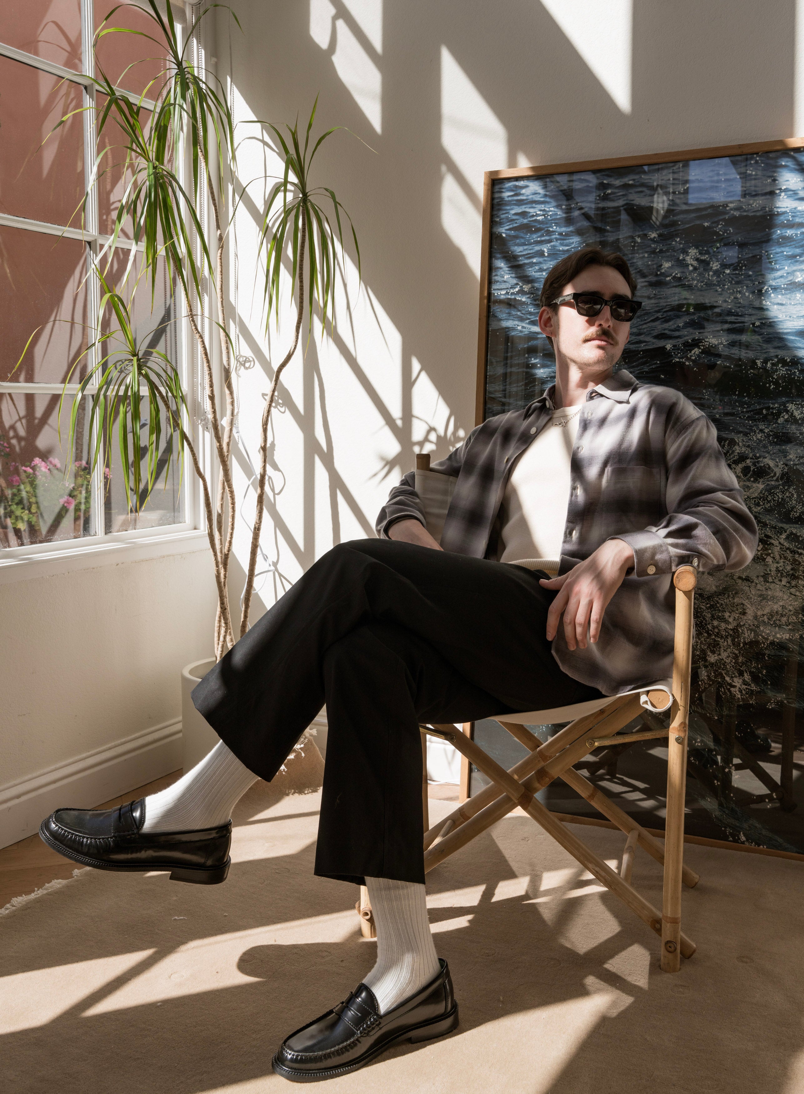 Engineered Garments LL Vest in Dark Gray Wool Curated at Jake and