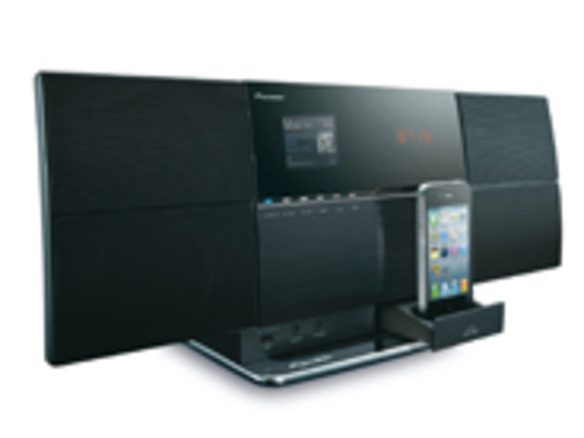 パイオニア、Bluetooth接続ができるシステムコンポ--収納できるiPod