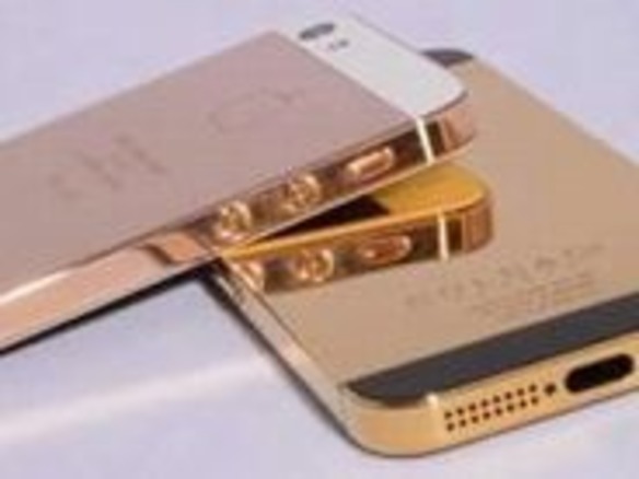 24金メッキ「iPhone 5」が登場 - CNET Japan