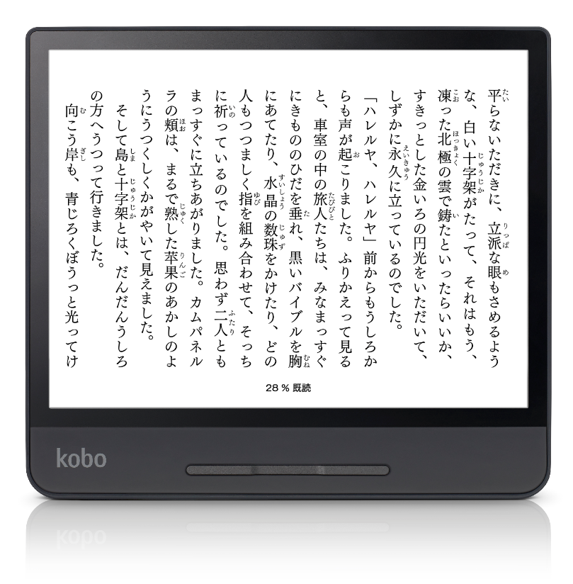 見開き表示ができる電子書籍リーダ「Kobo Forma」--8インチ電子