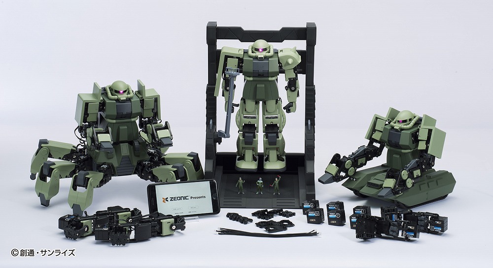 ザク”を組み立てて動かせるSTEM学習教材「ZEONIC TECHNICS」--2020年3