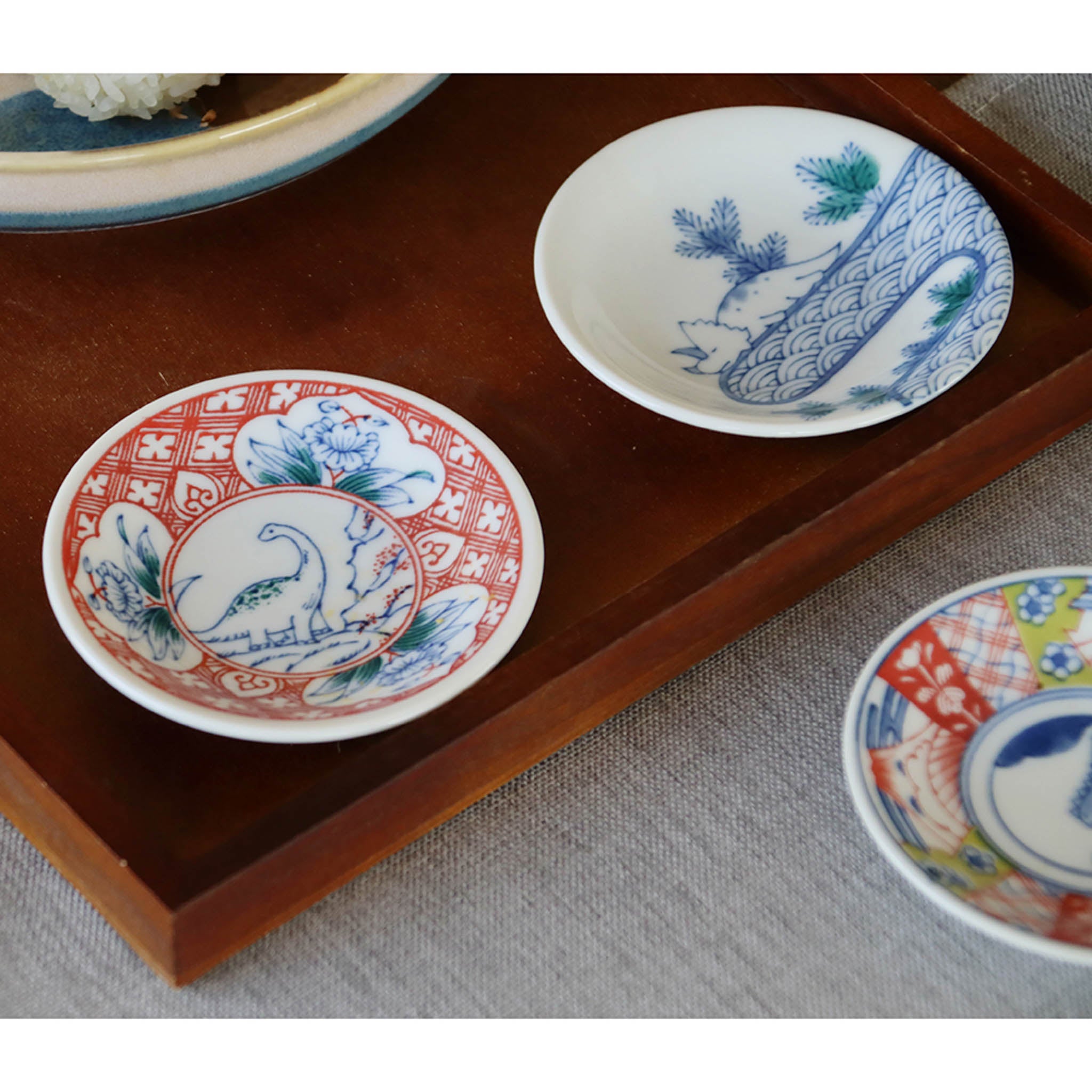 美濃焼 まめ皿セット | 江戸っ子恐竜 | 六客 | awasaka