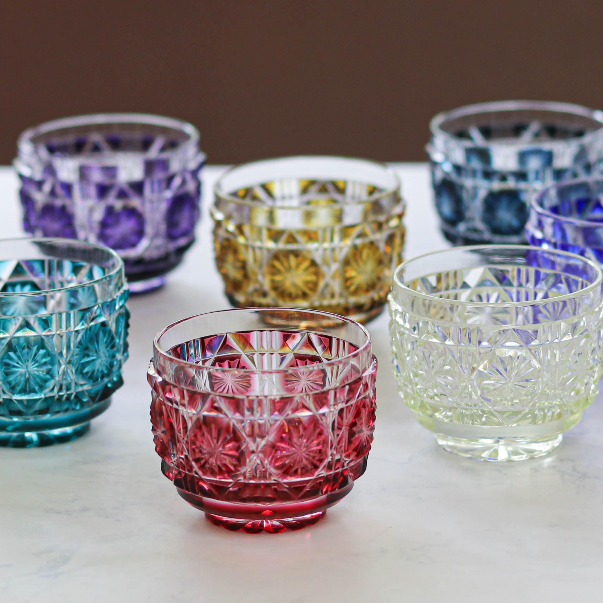 薩摩切子 冷酒おちょこ | 伝匠猪口 | 古式 | 薩摩びーどろ工芸