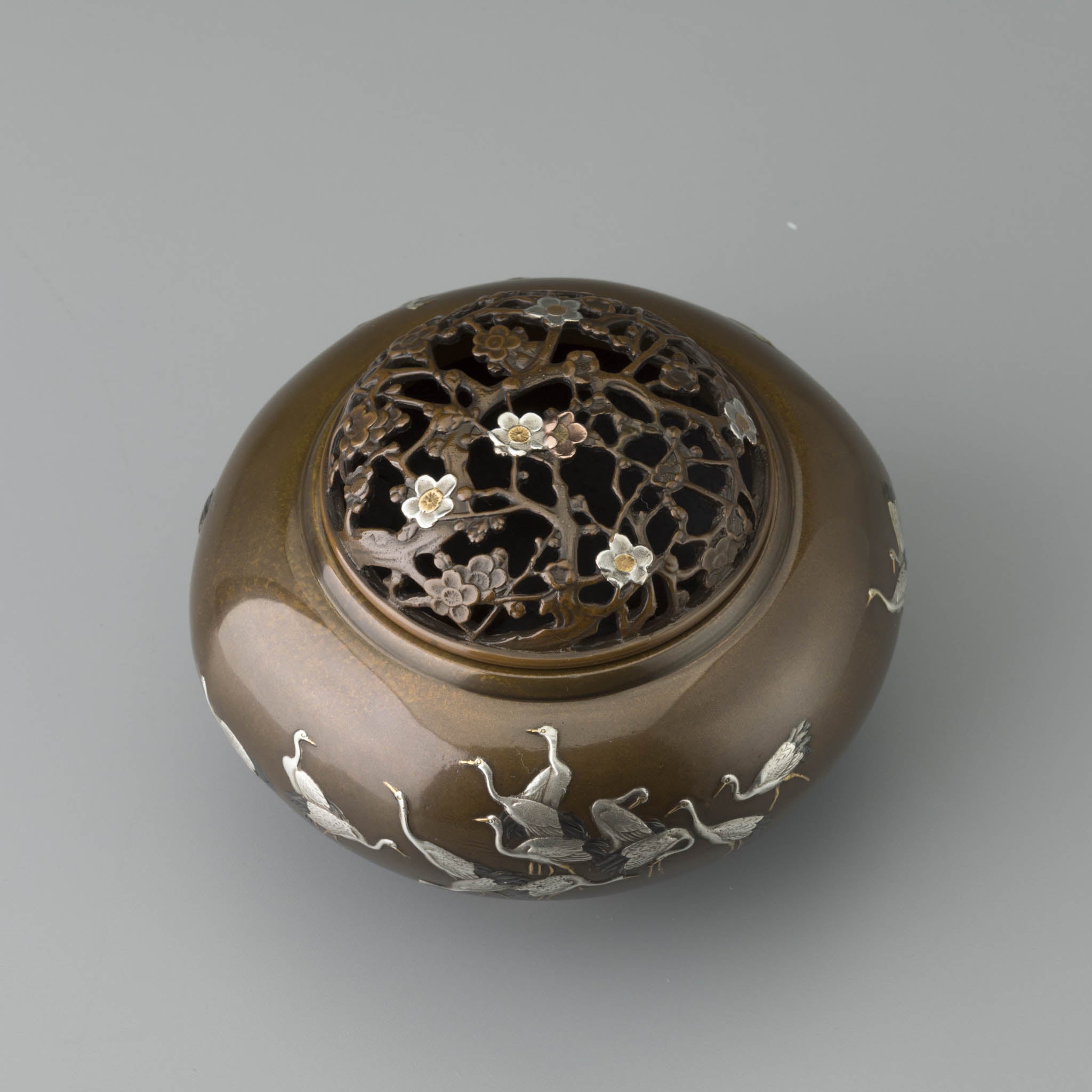 高岡銅器 香炉 | 千羽鶴 | 銅 | 喜泉堂