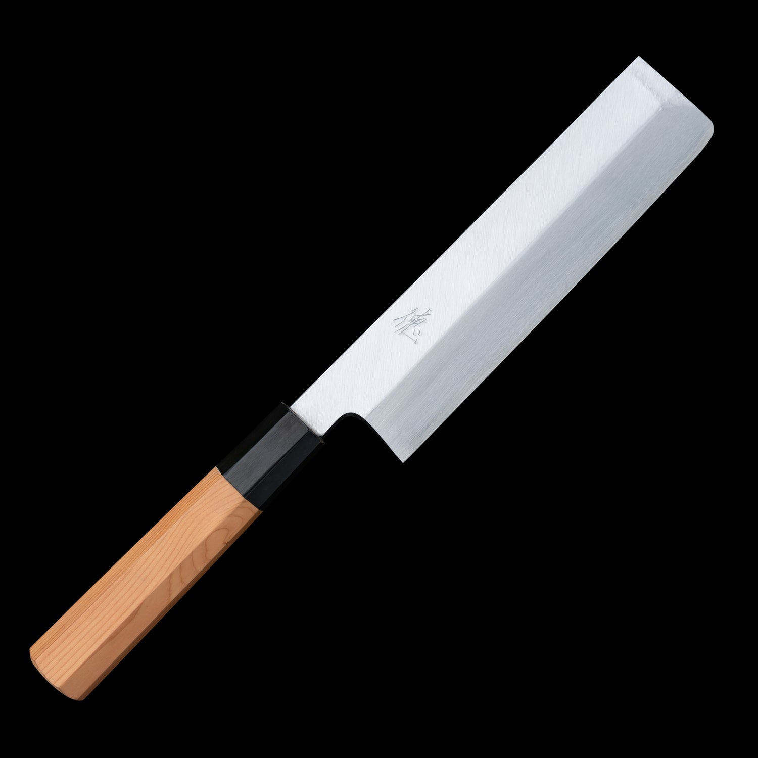 包丁の堺徳｜薄刃包丁 堺打刃物 白二鋼 一位八角