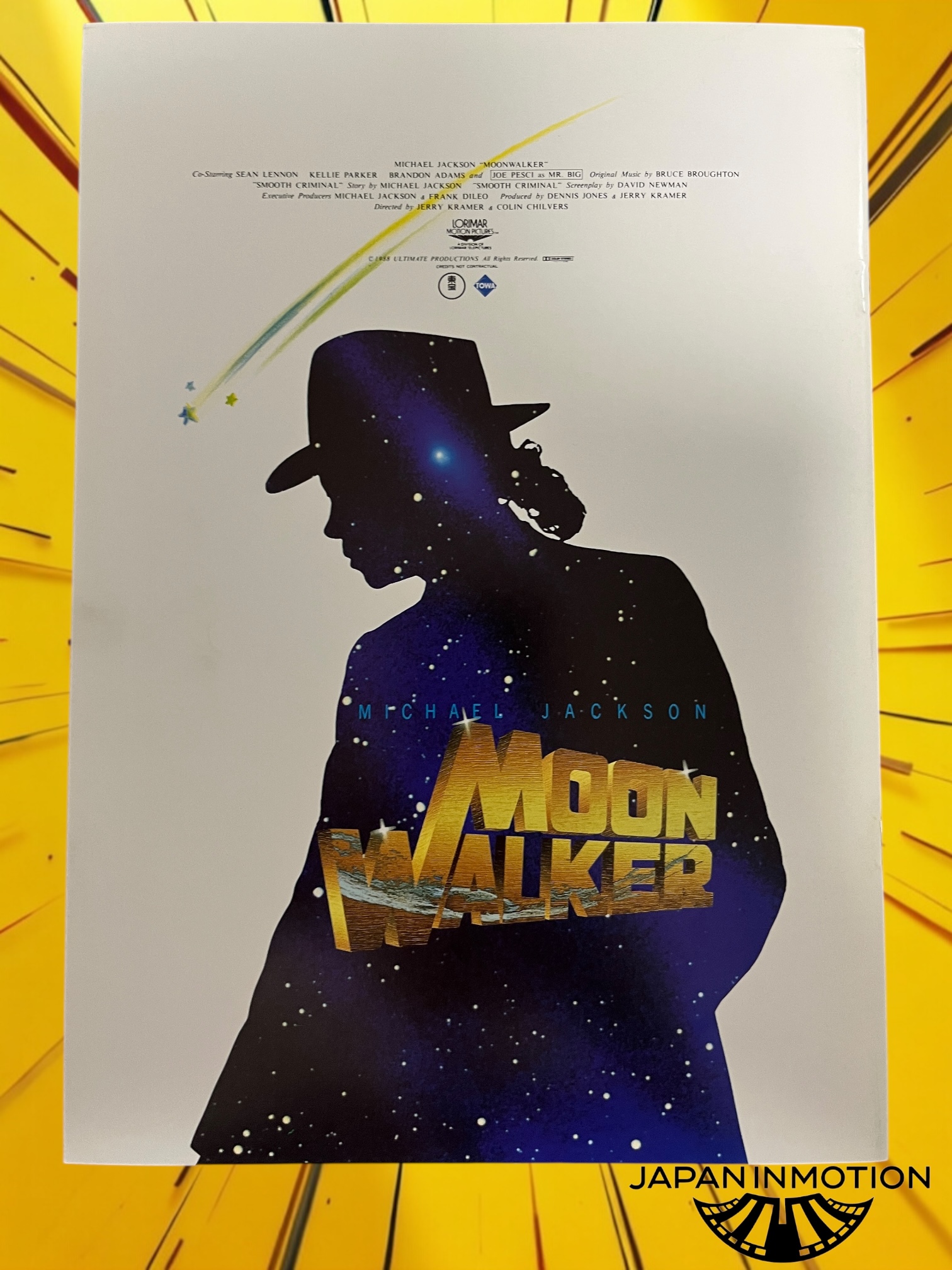a7346w Michael Jackson Moonwalker 1988 Japan Souvenir Movie