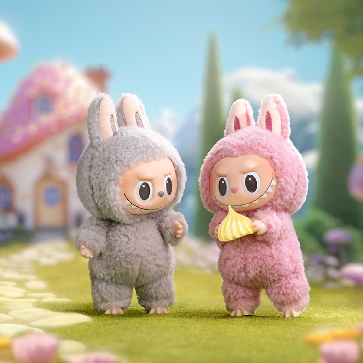 POP MART The monsters Labubu Exciting Macaron Plush Series [Assortment