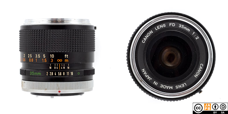 Data sheet: Canon FD 35 mm f/2 'chrome nose' – JAPB