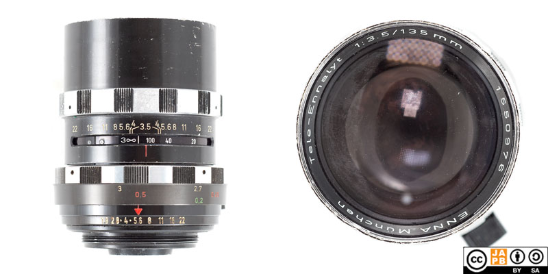Data sheet: ENNA München Tele-Ennalyt 135 mm f/3.5 (ENNA Sockel
