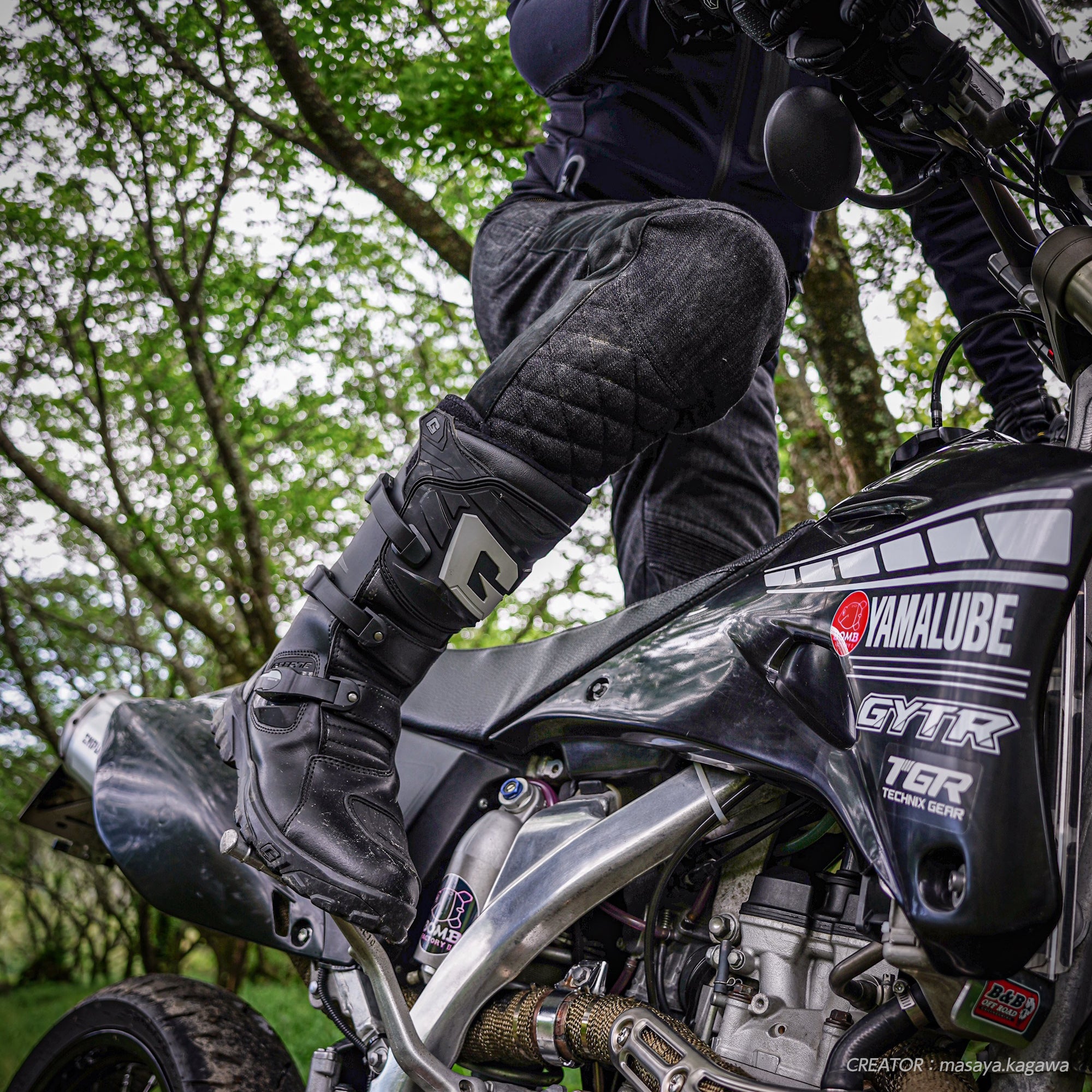 試着無料】ガエルネ Gアドベンチャー - バイク ブーツ アドベンチャー