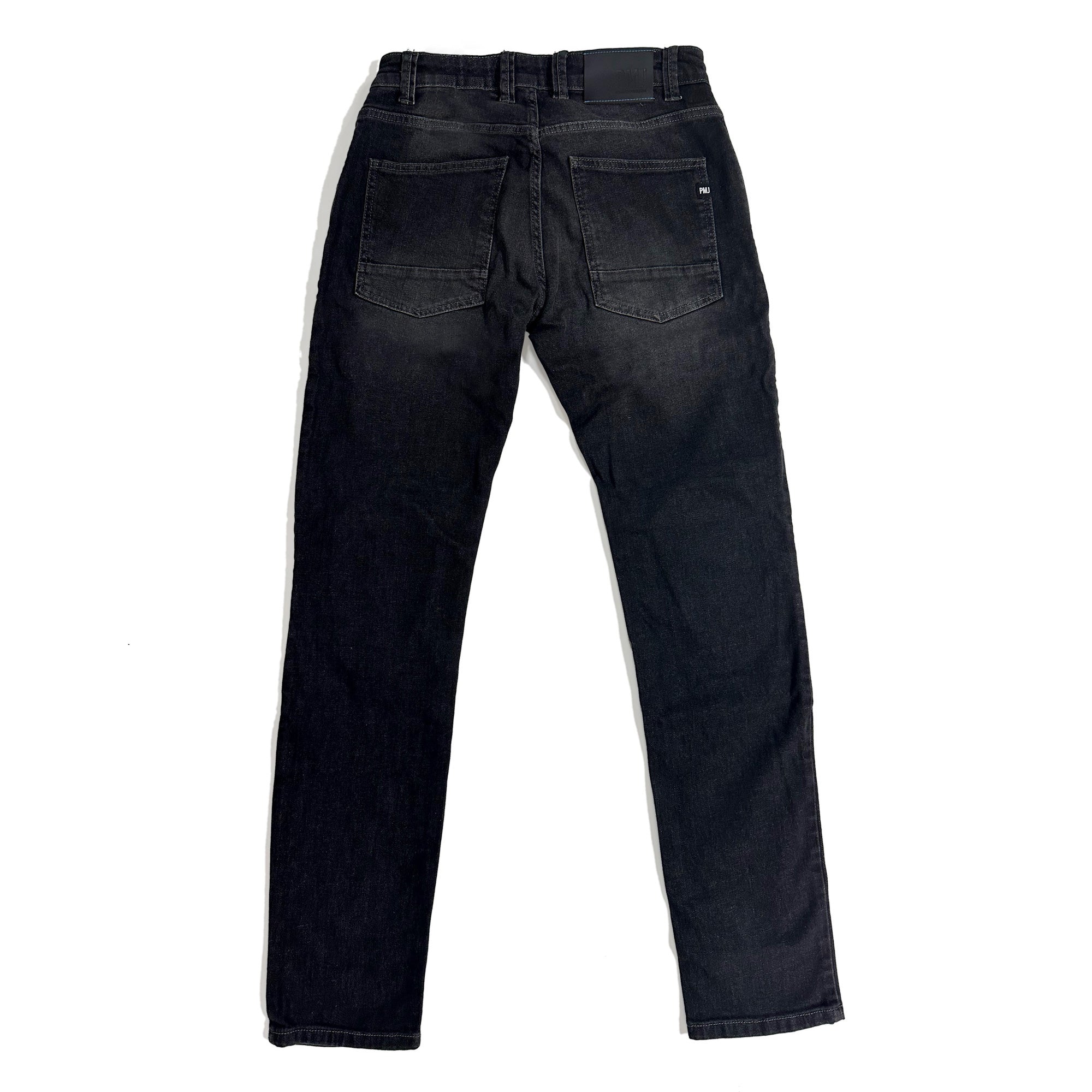 試着無料】PMJ ライダー - バイク パンツ デニム カジュアル 細身
