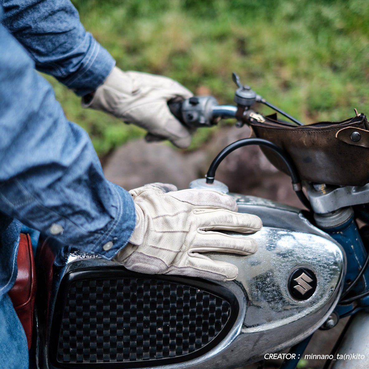 試着無料】エイジオブグローリー ローバー - バイク レザー グローブ
