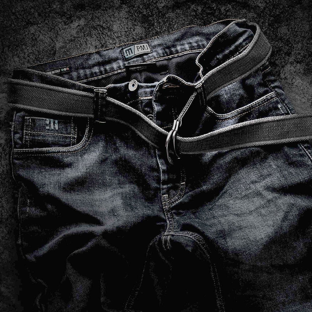 試着無料】PMJ カフェレーサー - バイク パンツ デニム カジュアル