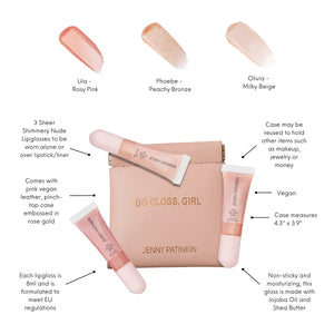 Sheer Nude Lip Gloss Set of 3 | Jenny Patinkin