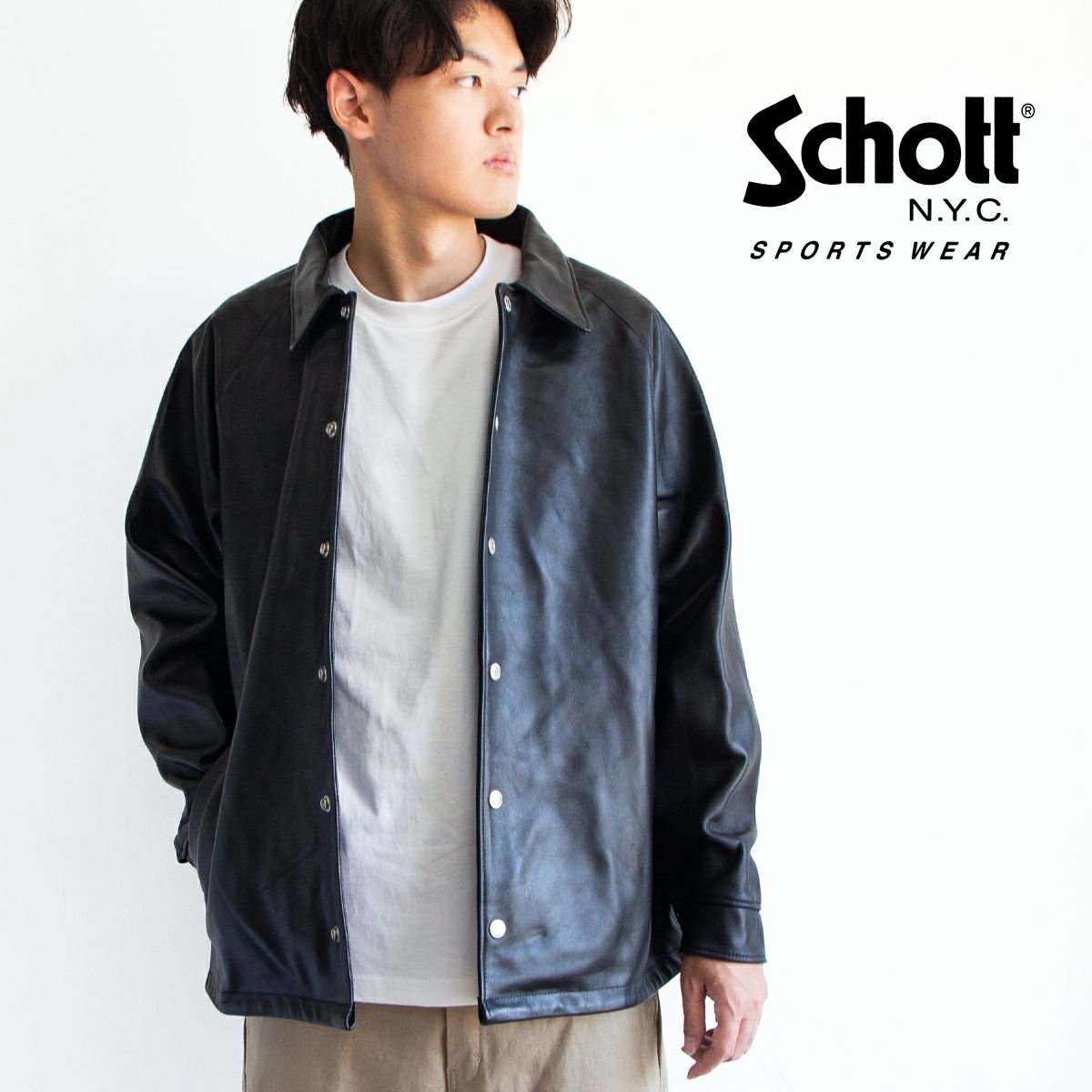 Schott ショット SHEEP COACH JACKET シープ コーチジャケット
