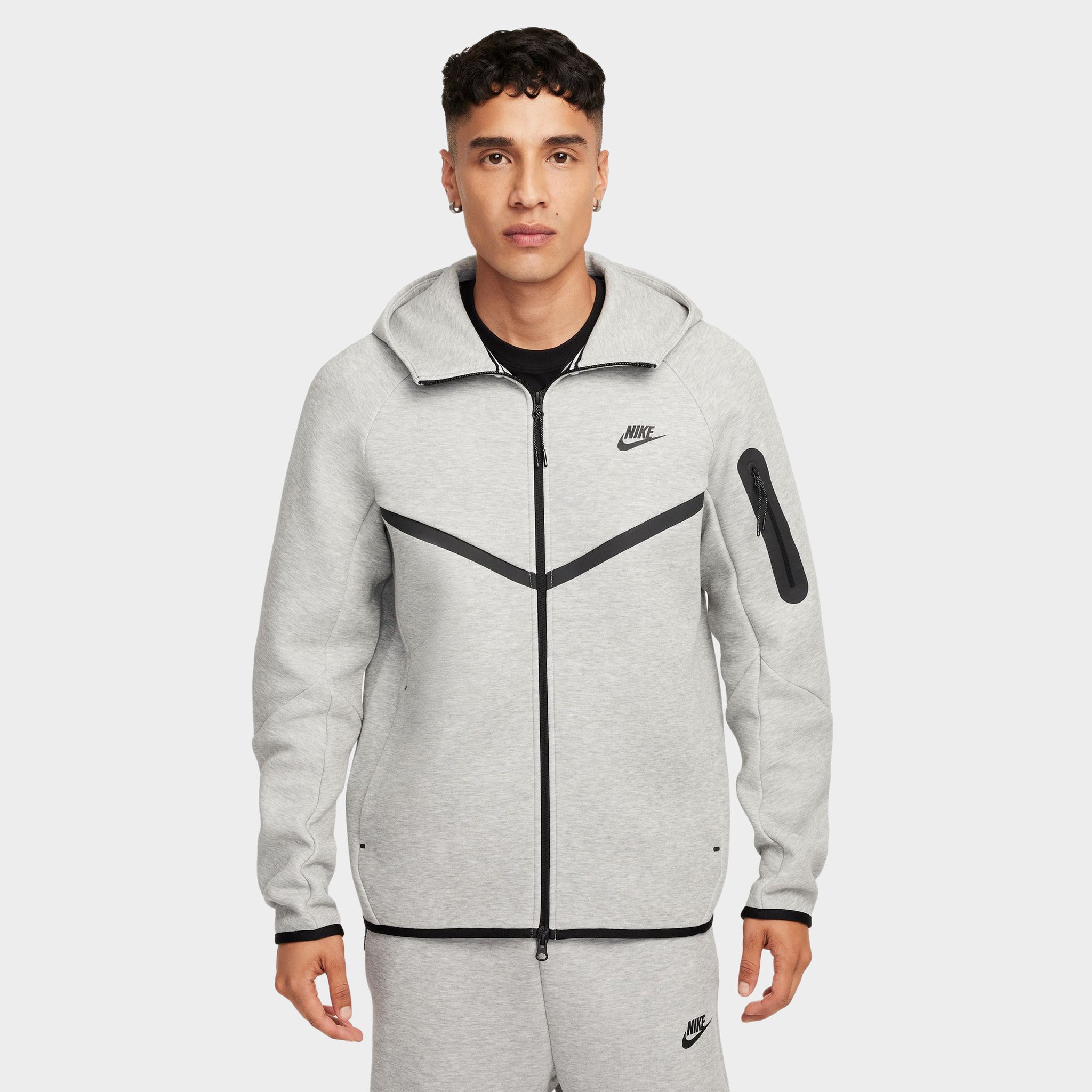 Nike Tech Fleece Full-Zip Windrunner Hoodie Dark Grey Heather