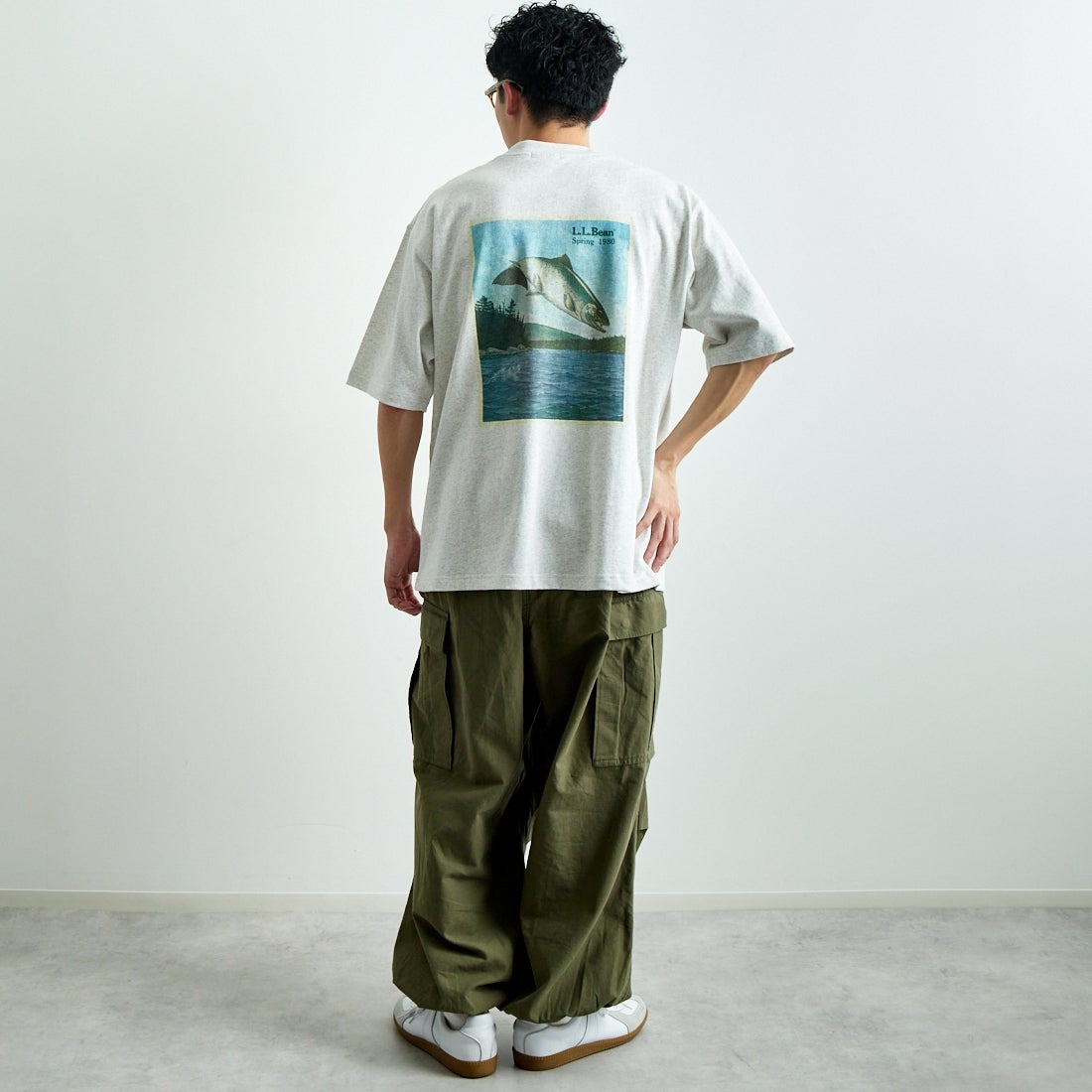 L.L.BEAN [エルエルビーン] 1980s カタログトラウトTシャツ [5275-0040