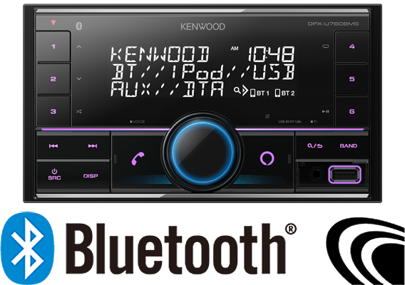 2DIN USB/iPod/Bluetoothレシーバー DPX-U760BMS Amazon Alexa搭載