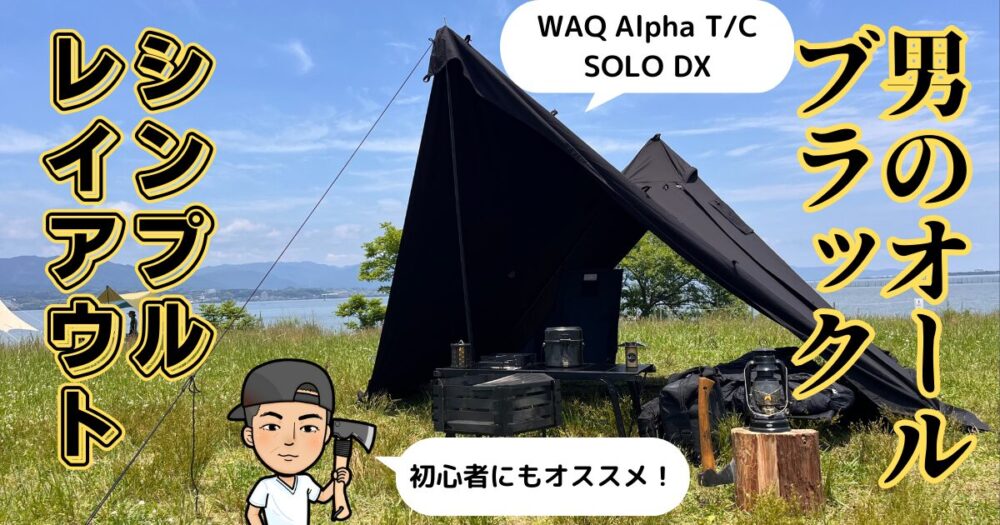 初心者向け】WAQ Alpha T/C SOLO DXのレイアウト紹介｜オールブラック