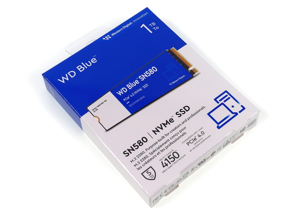 WD Blue SN580 1TB / 2TB」をレビュー。高コスパ・低消費電力な