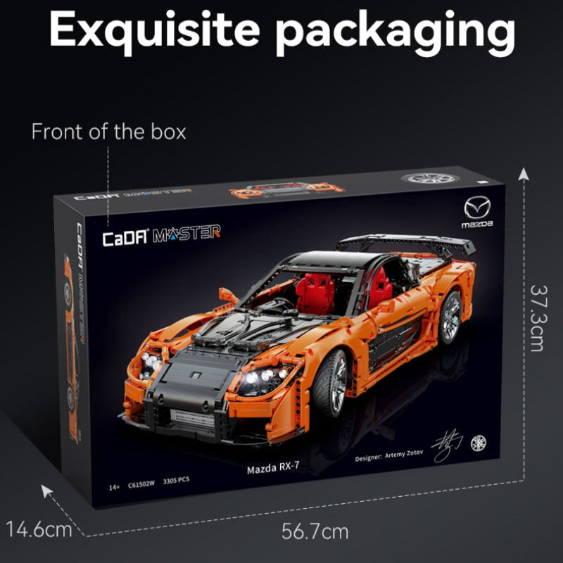 3182 pcs CaDA C61502 Han's Mazda RX-7 VeilSide Fortune 1:8 – Joy