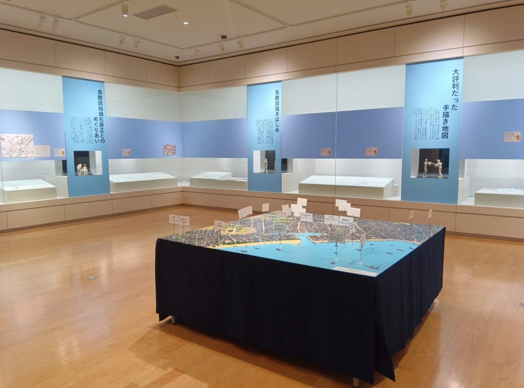 鳥瞰図絵師・青山大介さんの半生を紹介 1868年の兵庫津、今はない書店