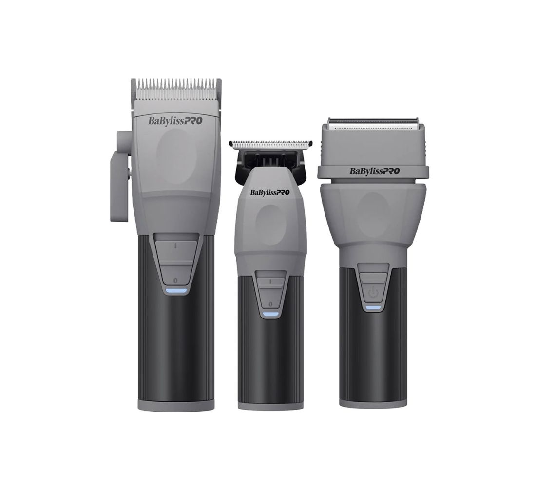 BabylissPro CoreFX Trimmer, Clipper & Double-Foil Shaver Complete