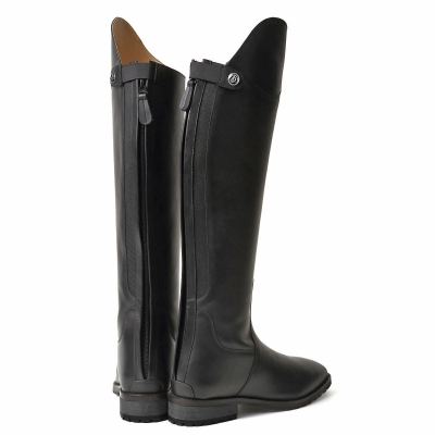 乗馬 ブーツ EQULIBERTA 本革 ロングブーツ 乗馬用ブーツ ブラック