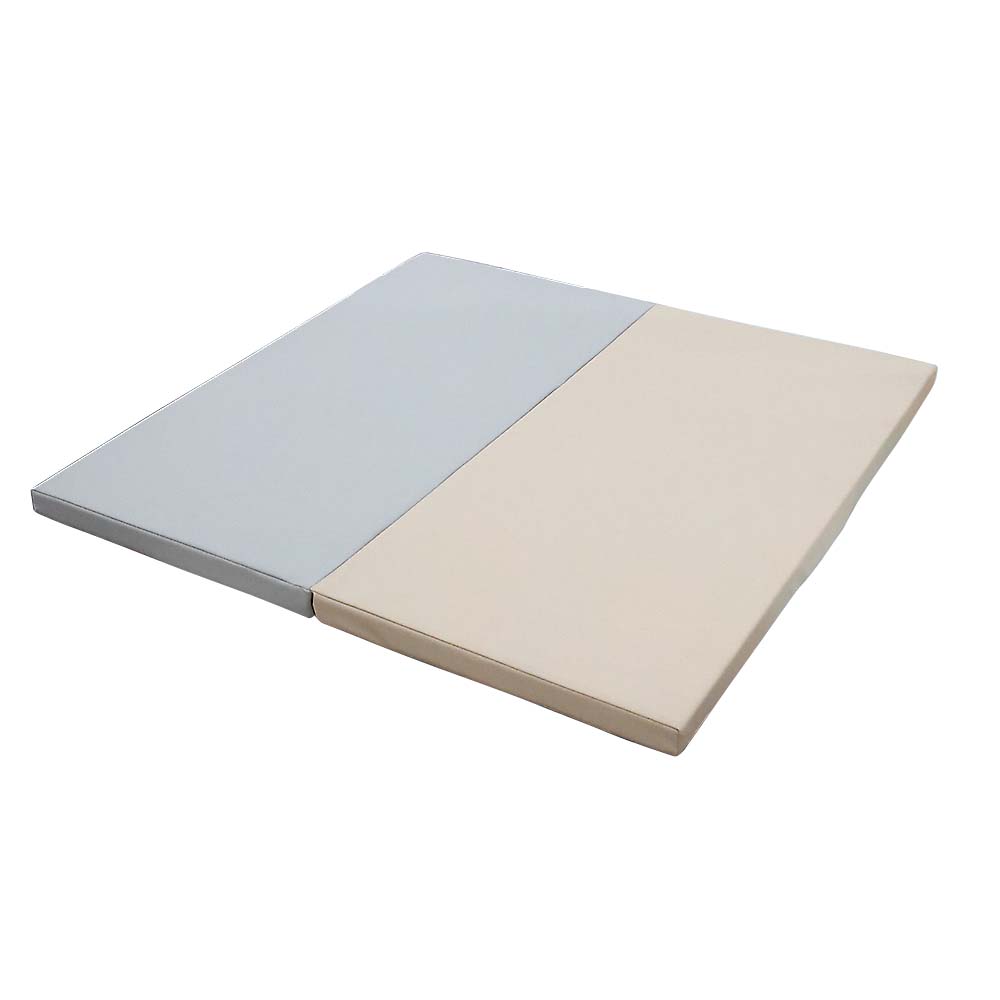 畳めるプレイマット BE×GY 90×90cm | ジョイフル本田