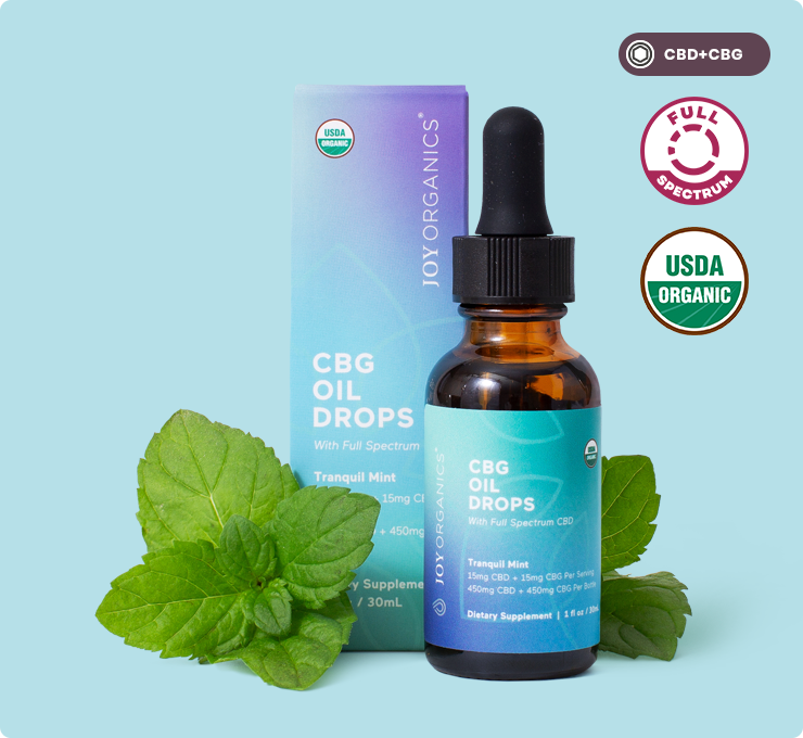 Organic 30mg CBG Tincture (Mint) | Joy Organics