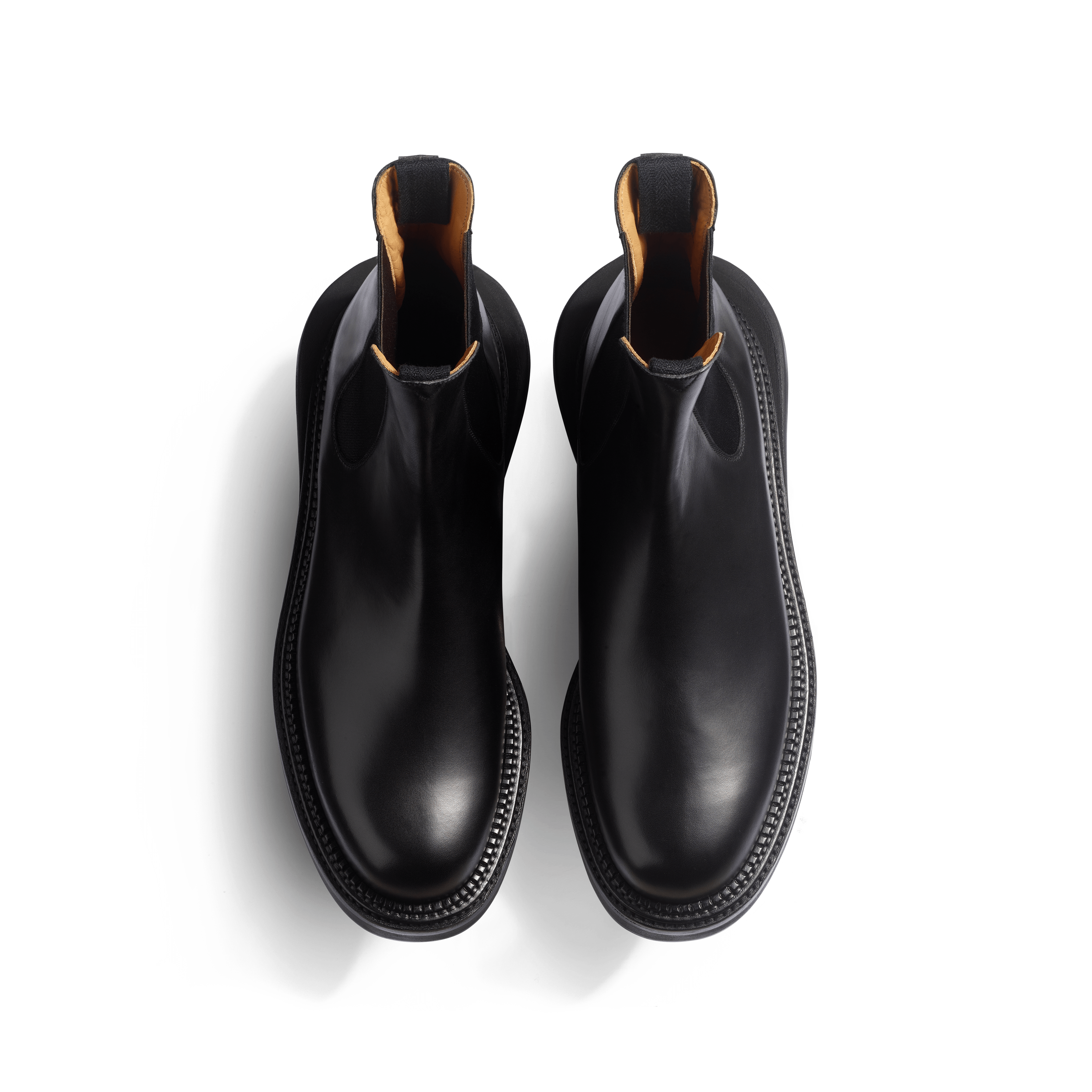 Black soft calfskin Chelsea Boot J.M. Weston x sacai