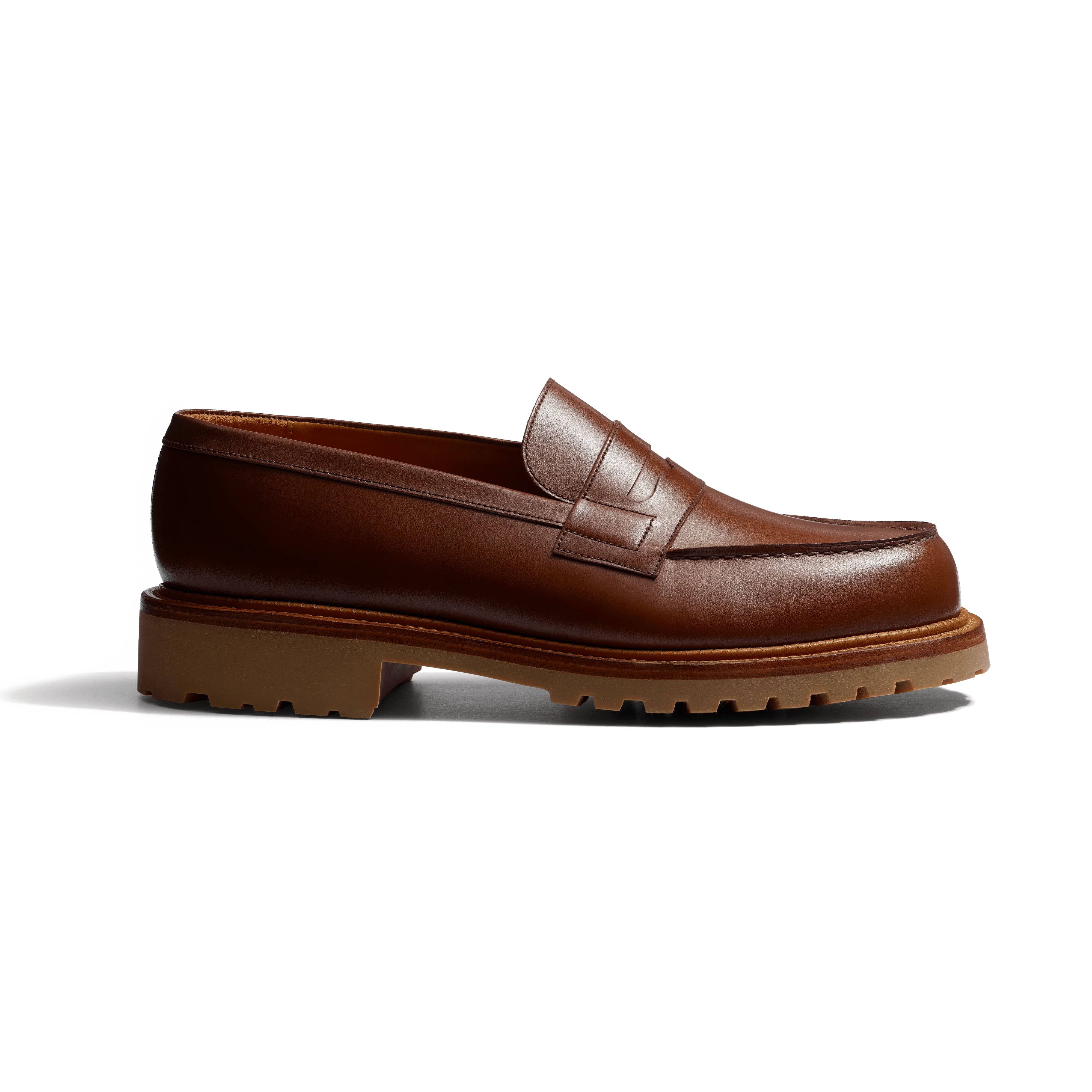 Signature loafer #180 Commando [Men's Tan Brown Boxcalf] – J.M.