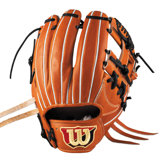 硬式用 Wilson Staff DUAL 内野手用 87型 - Tオレンジ by Wilson Japan