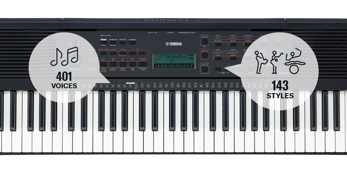 ヤマハ | PSR-E273 - ポータブルキーボード - 概要
