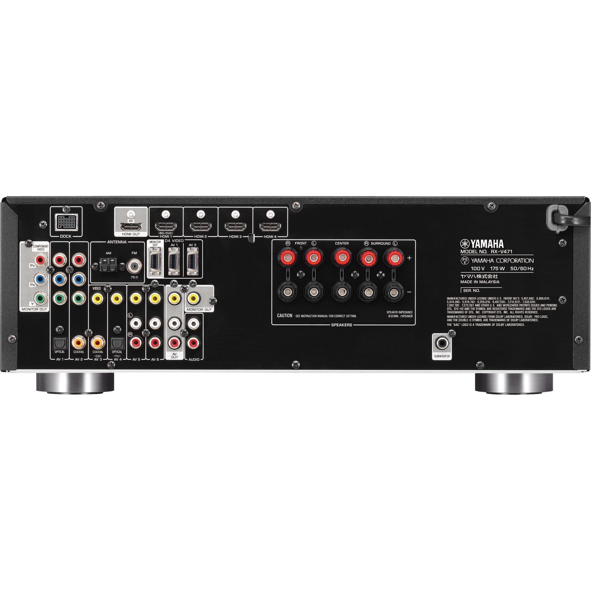 ヤマハ | RX-V471 - AVアンプ - 概要