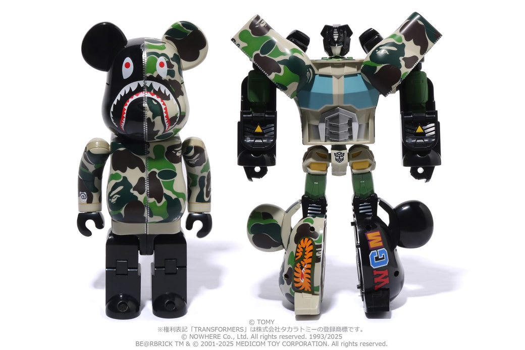 BAPE X TRANSFORMERS X BE@RBRICK 】ABC CAMO SHARK CONVOY 400
