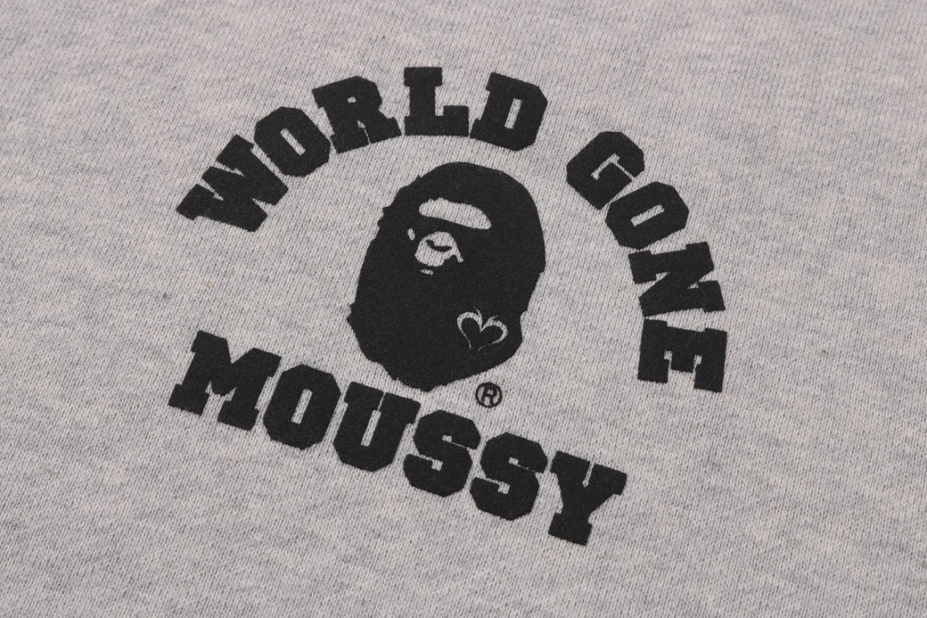 BAPE X MOUSSY 】RELAXED FIT CREWNECK | bape.com