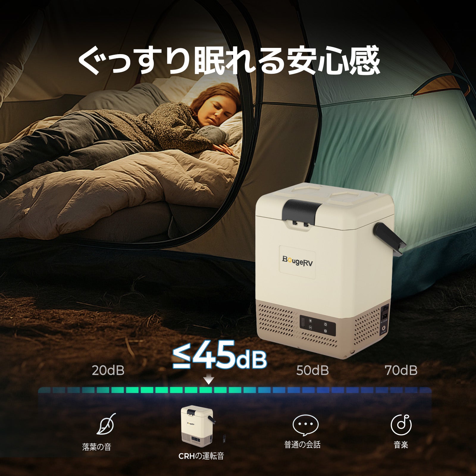 BougeRV CRH 9L ポータブル冷蔵庫 カーキ – BougeRV JP