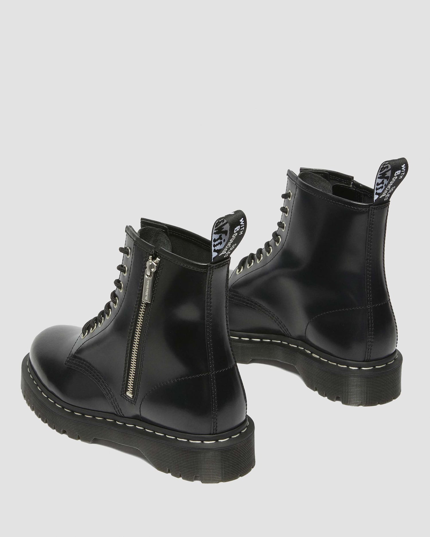 1460 ジップ ベックス ホワイトステッチ 8 ホール ブーツ