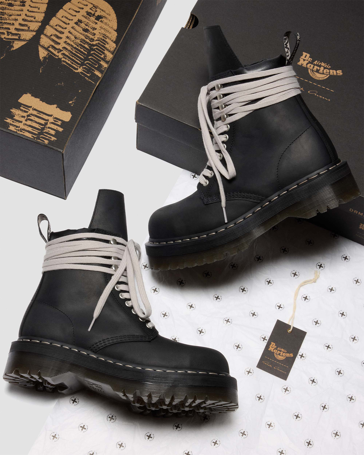 STEEL TOE QUAD RICK OWENS ブーツ