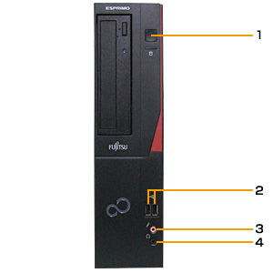 富士通デスクトップ パソコン ESPRIMO D552/NX 各部名称/外観