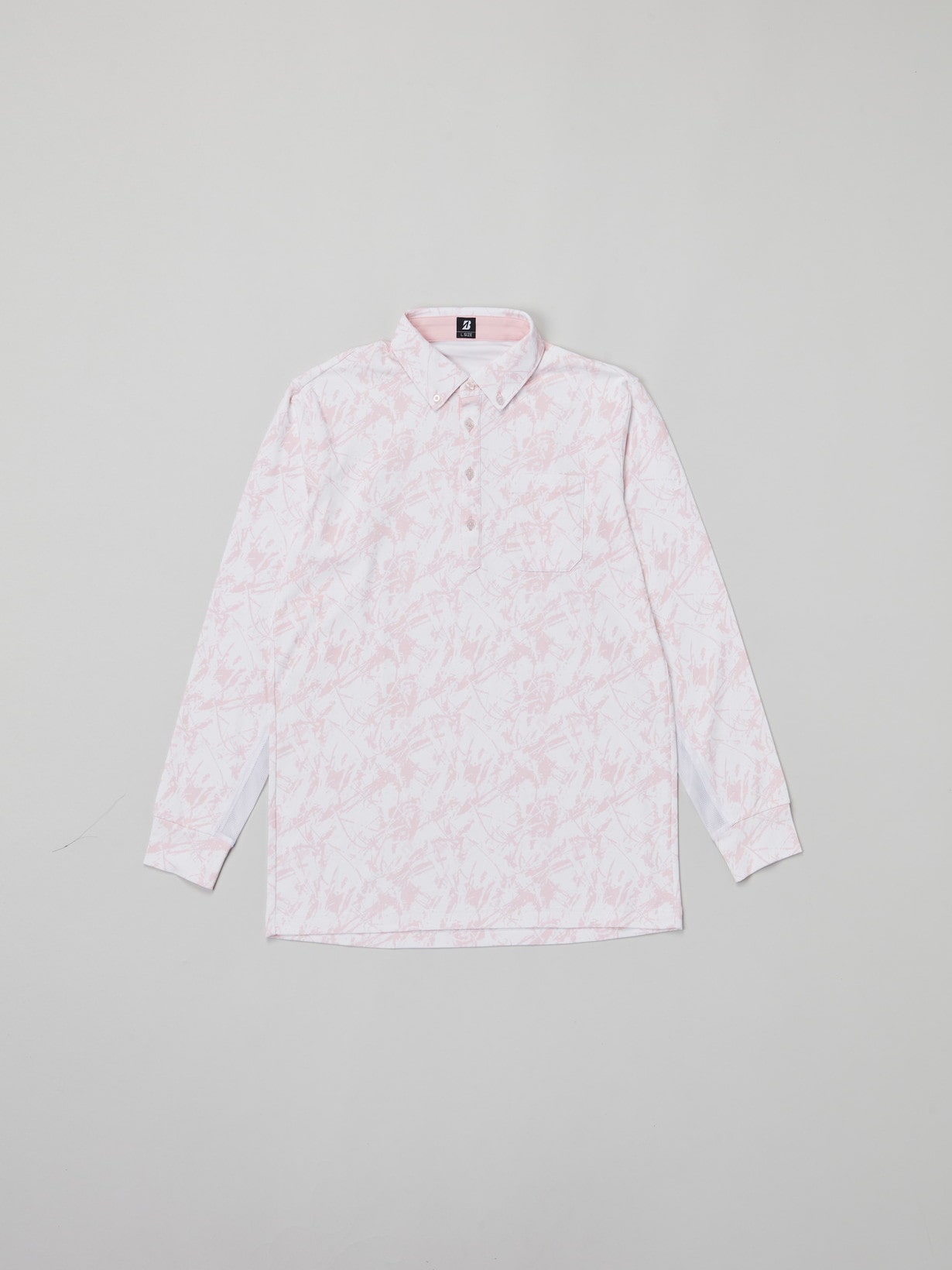 26年春夏 【B-01】 長袖ボタンダウンシャツ(M PK(ピンク)): アパレル