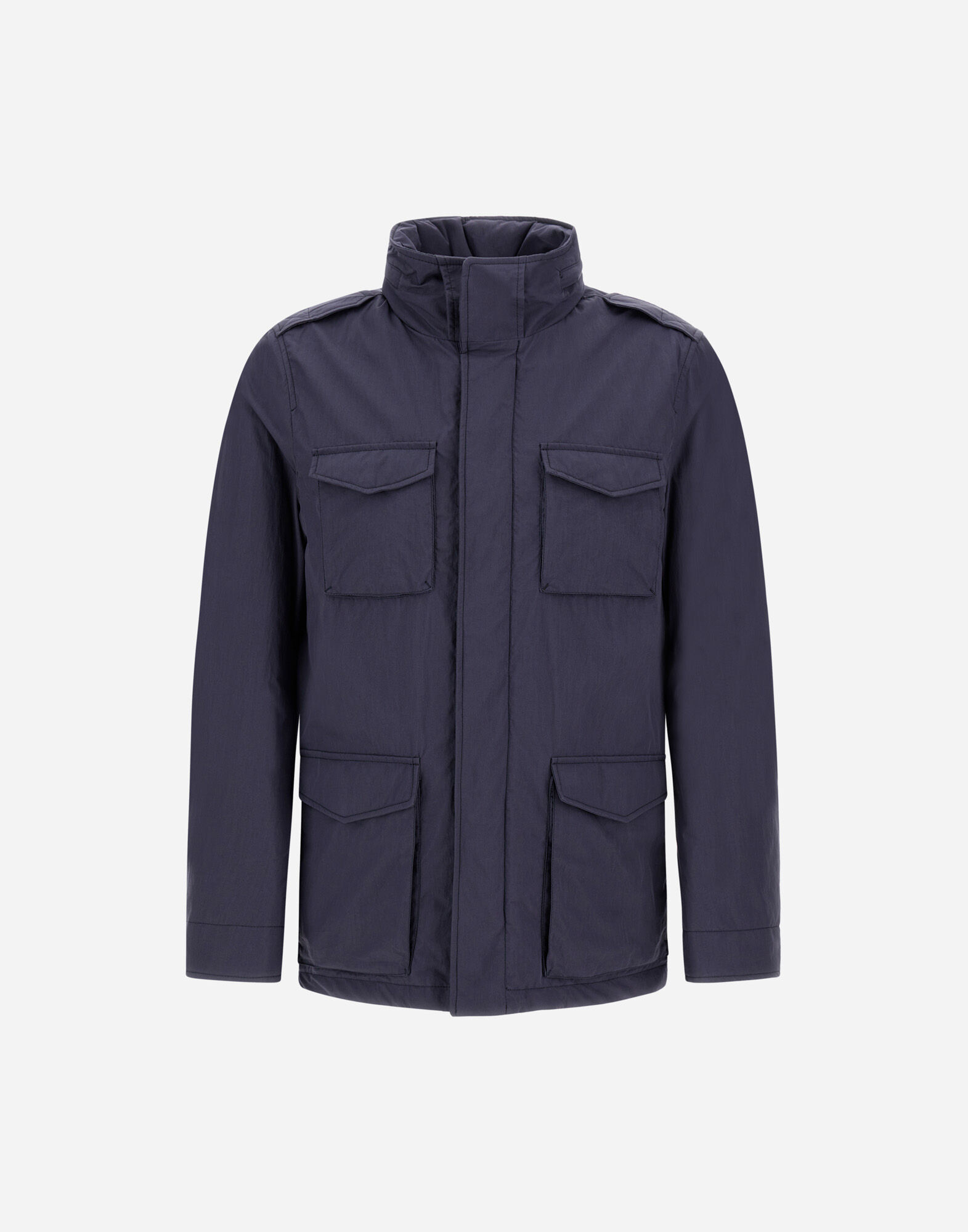 CRINKLE NYLON FIELD JACKET in Navy Blue for Men | Herno®