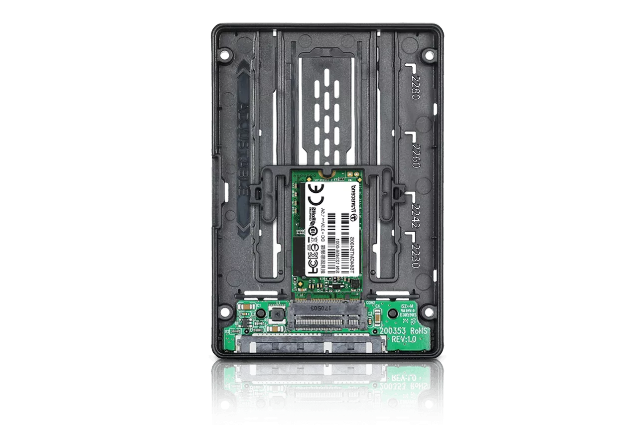 EZConvert MB703M2P-B - M.2 AHCI SATA SSD搭載用変換マウンタ 9.5mm