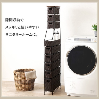 スリムラック 幅15/20/25cm 収納 隙間収納 すき間 ランドリー収納 萩原
