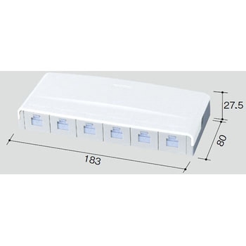 情報モジュラジャック(CAT5E)露出型 Panasonic(パナソニック) 電設用