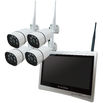 ワイヤレス300万画素12.5インチモニター一体型防犯カメラ ブロード