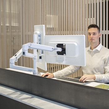 45-509-216 エルゴトロン LX デュアル モニターアーム 縦/横型 ロング