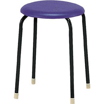 C19R TOKIO 丸イス ビニールレザー スチールパイプ レッド TOKIO(藤沢